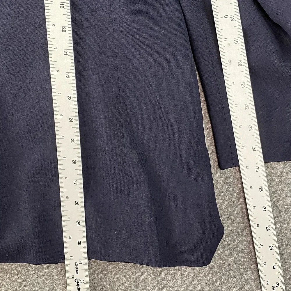 Ralph Lauren Mens Wool Blazer‎ 46R Navy Gold Buttons USA Vintage Preppy Chaps